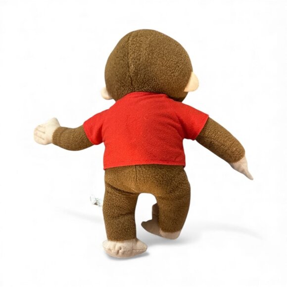 Curious George Plush Toy 11.5" Brown Monkey With Red Shirt By The Toy Factory - Picture 4 of 7